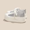 Ultra-light and Breathable~ 7cm Inner Height-increasing Hole Shoes Mesh White Shoes Women's New Summer Muffin Board Shoes