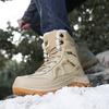 Winter Outdoor Non-slip Wear-resistant Velvet Hiking Shoes Thickened Warm Snow Boots Northeast Large Cotton Shoes