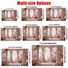 1Pcs Pink Roses White Columns Butterflies Arch Decoration Background Garden Backdrop Decorations For Photo Studio Booth Party