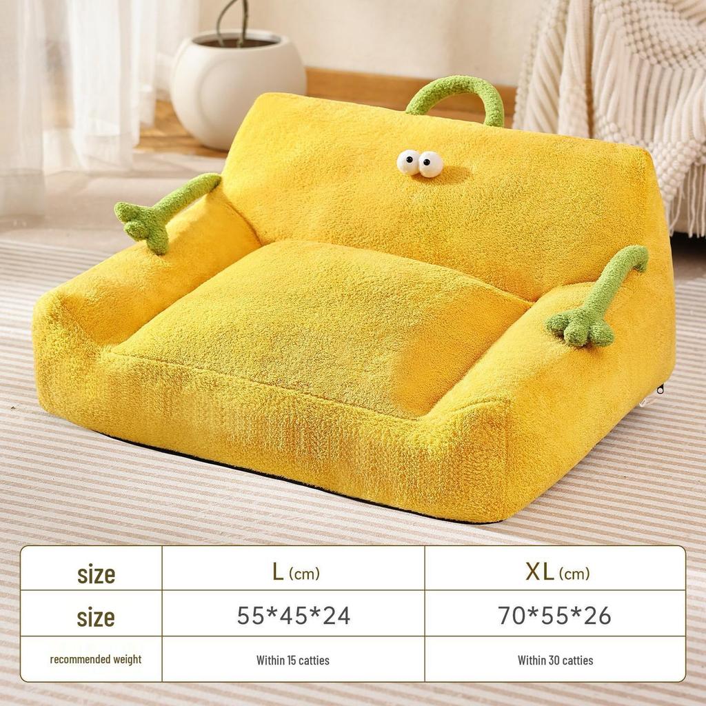Gniazdo dla zwierząt alpaka: Cztery Pory Roku Łóżko Deep Sleep dla Kotów i Psów