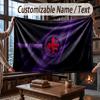 Custom Name Flannel Throw Blanket Fiorentina FC Pattern Warm Home Decoration