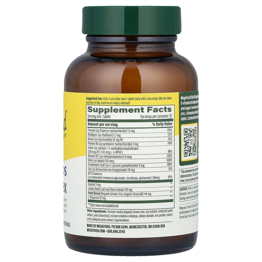 MegaFood Children's B-Complex 30 Tablets