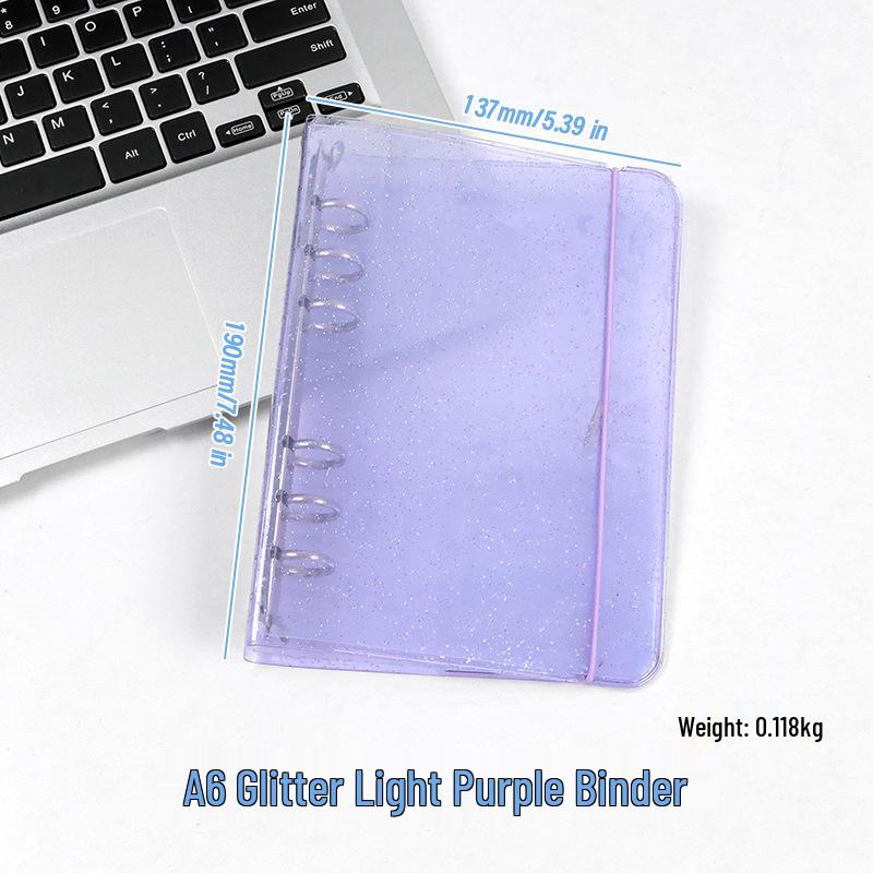 A6 Color Loose-Leaf Binder Notebook - Student Diary & Simple Planner