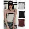South Korea Badblood American Vintage Gyaru Sexy Stripe Tube Top Vest Women Street Niche Sling Top Tide