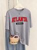 Atlanta Georgia Letter Printing TShirts Women Basics Short Sleeve Tops ONeck Soft T Shirts Summer Comfortable Womans Clothes