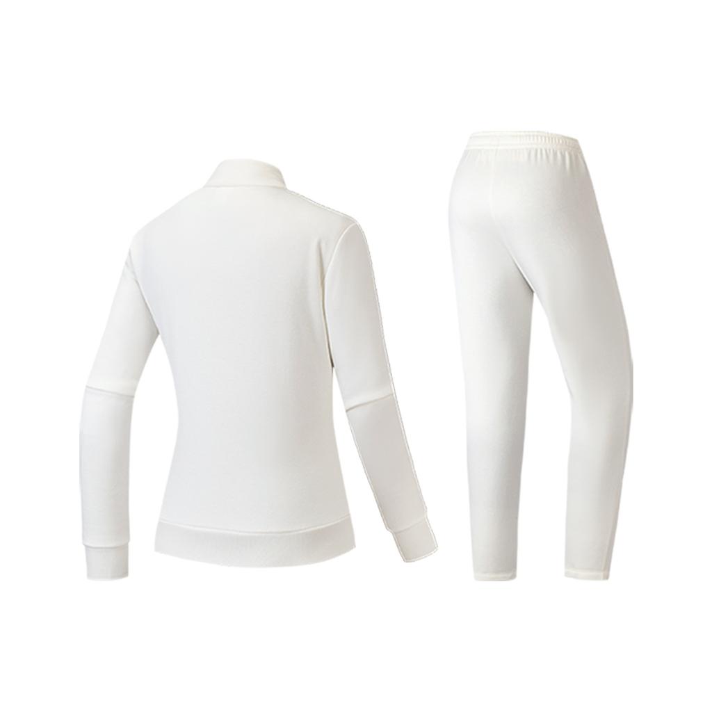 Anta Outdoor Hiking Sports Comfortable Fashion Simple Urban Commuting Fleece Warm Casual Suit Women Suit White 962617202N-1