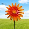 Garden Spinner for Windowsill Sunflower Metal Stake, Spinning Flower Yard Ornament, Rustproof Creative Lawn Ornament Gifts Art Outdoor Patio
