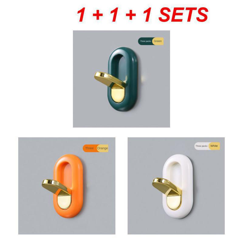 

2/3SETS Крючок складной кухонный аксессуары для ванной комнаты настенный крючок для двери подвесной многофункциональный аксессуары для хранения в ванной комнате липкий крючок