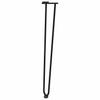 Vidaxl Nogi Do Stołu Hairpin, 4 Szt., Czarne, 72 Cm, Lita Stal