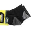 Skechers 3pk Mens 1/2 Terry Qtr Crew Socks, Mens black Socks