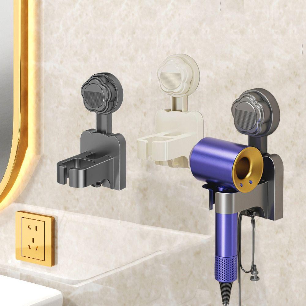 2Pcs Punch-Free Blow Dryer Hanger Wall Mounted Air Blower Storage Bracket  for Home