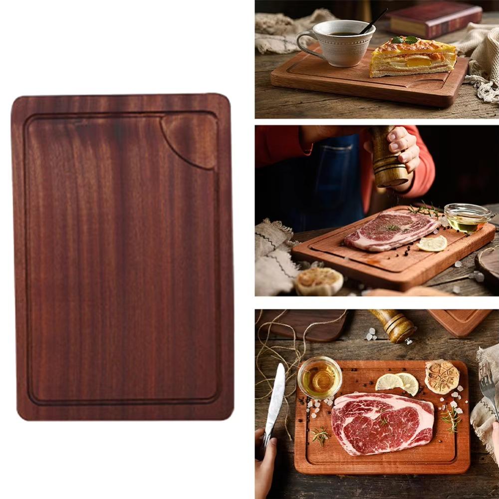 Holz Steak Tablett Glattes Dessert Tablett Schneidebrett Pizzaplatte Restaurant