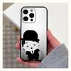 Funny Charlie Chaplin Phone Case For Apple iPhone 15,14,13,12,11,Pro,X,XS,Max,XR,Plus,Mini Soft Black Cover