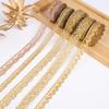 5/10Yard Gold Silver Lace Net Trim Ribbon Curve Lace Fabric Sewing Centipede Braided Lace Wedding DIY Clothes Craft Accessories