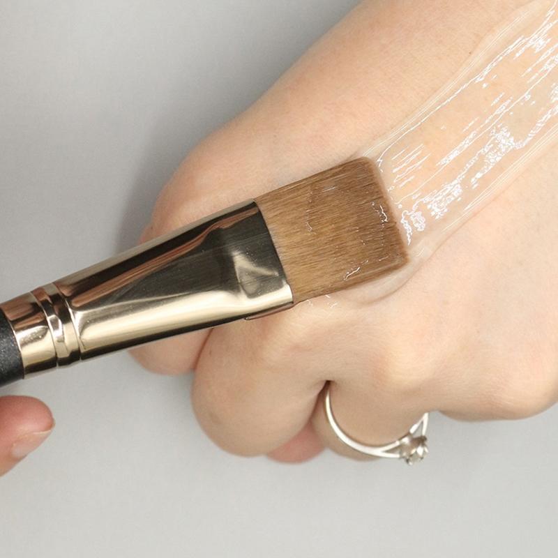 1Pc Professional Wooden Handle Foundation Brush Cream Concealer Makeup Brush Soft Facial Mask Mud Brush Cosmetic Tools