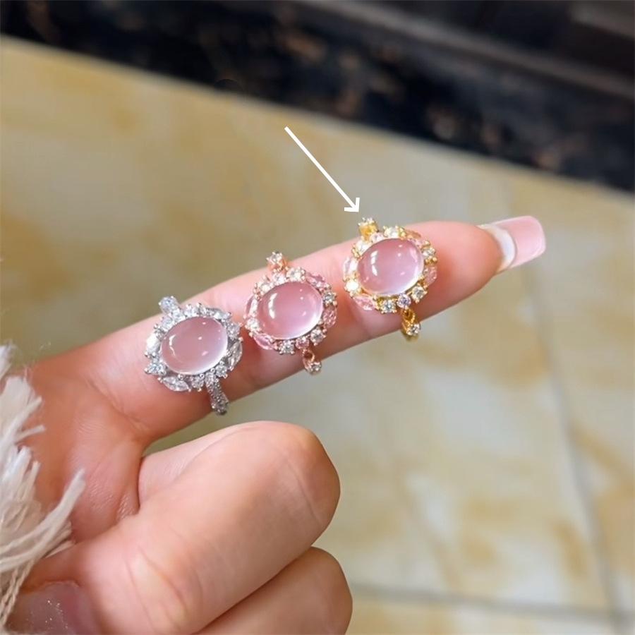 Over 120 Styles Korean style zircon diamond ring women's 925 sterling silver spring and summer niche light luxury high-end index finger ring open ring
