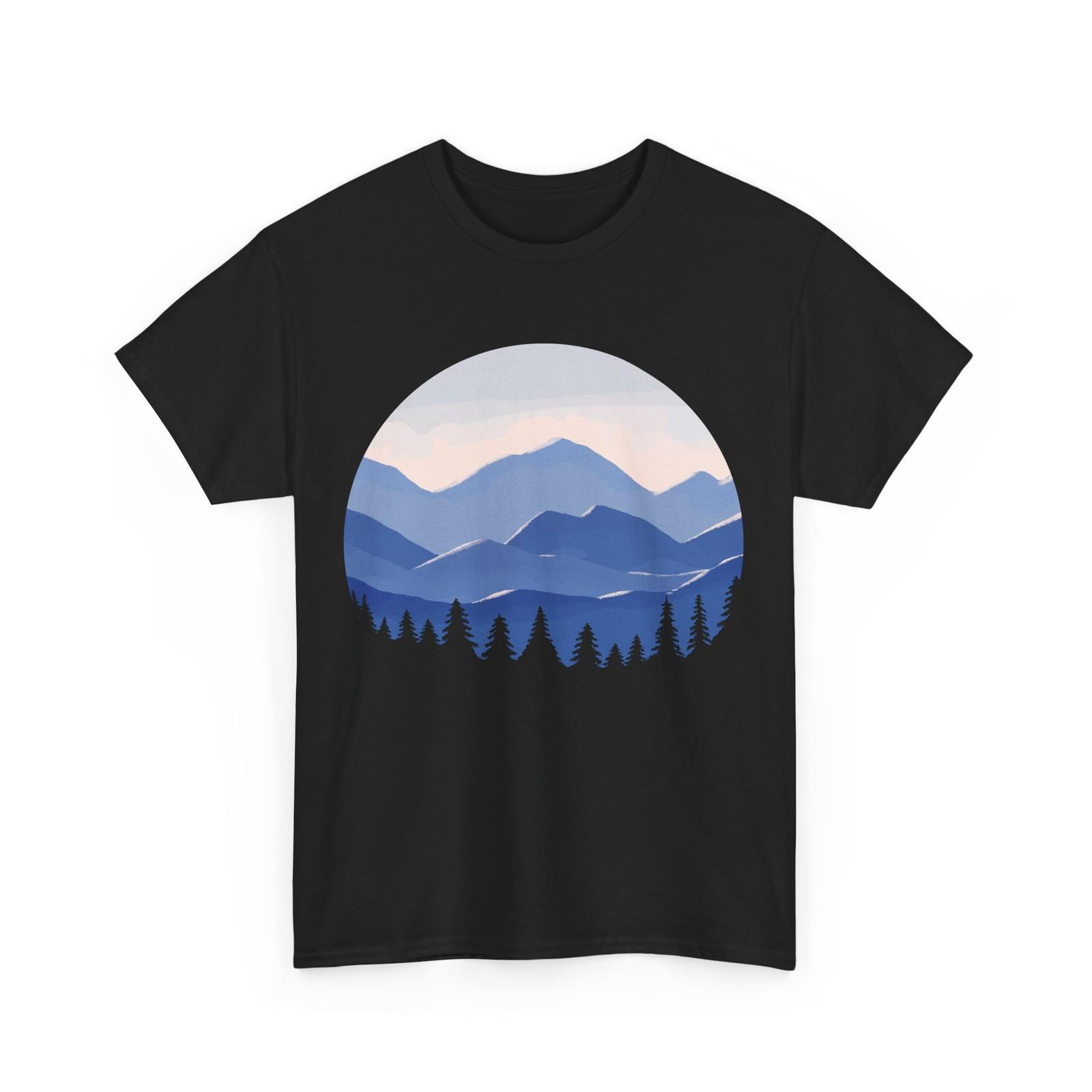 Mountain ForesT Shirt Mens Womens Tees Top, Wildlife Lovers Nature Camping Hiking Women Men Shirt L