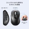Sanwa Supply Silent Wireless Mouse (Tilt Wheel, High-Speed Scrolling) MA-WBS530BK
