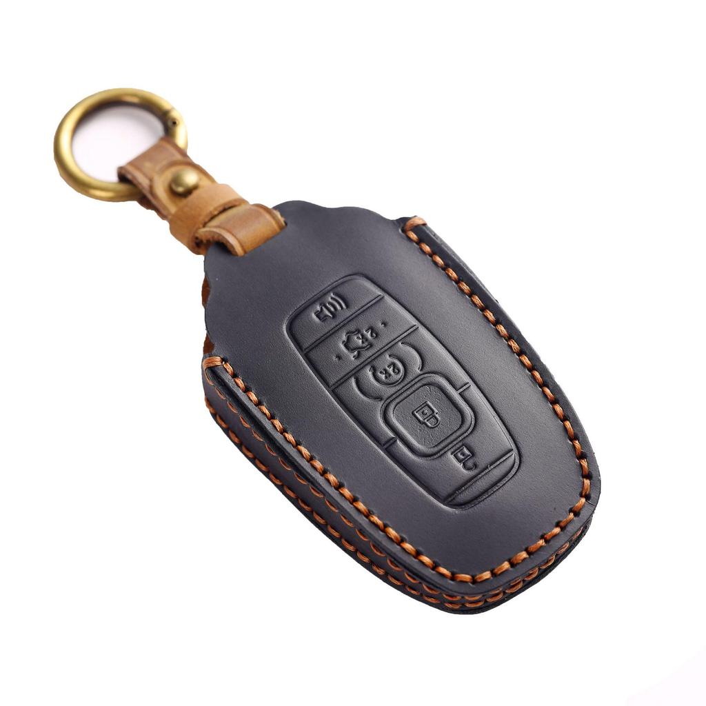 Genuine Leather Handmade Key Cover for Lincoln Navigator, Adventurer, and Pilot Models
