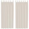 VidaXL Voile Curtains with Eyelets 2 Pcs Cream, Net Curtain, Sheer Curtain, Window Voile, Treatment of 4102268
