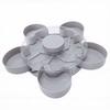 Divided Spin and Snack Serving Tray Rotating 5 Compartment Snack Tray with Lid Non Slip for Party Picnic Movie Night