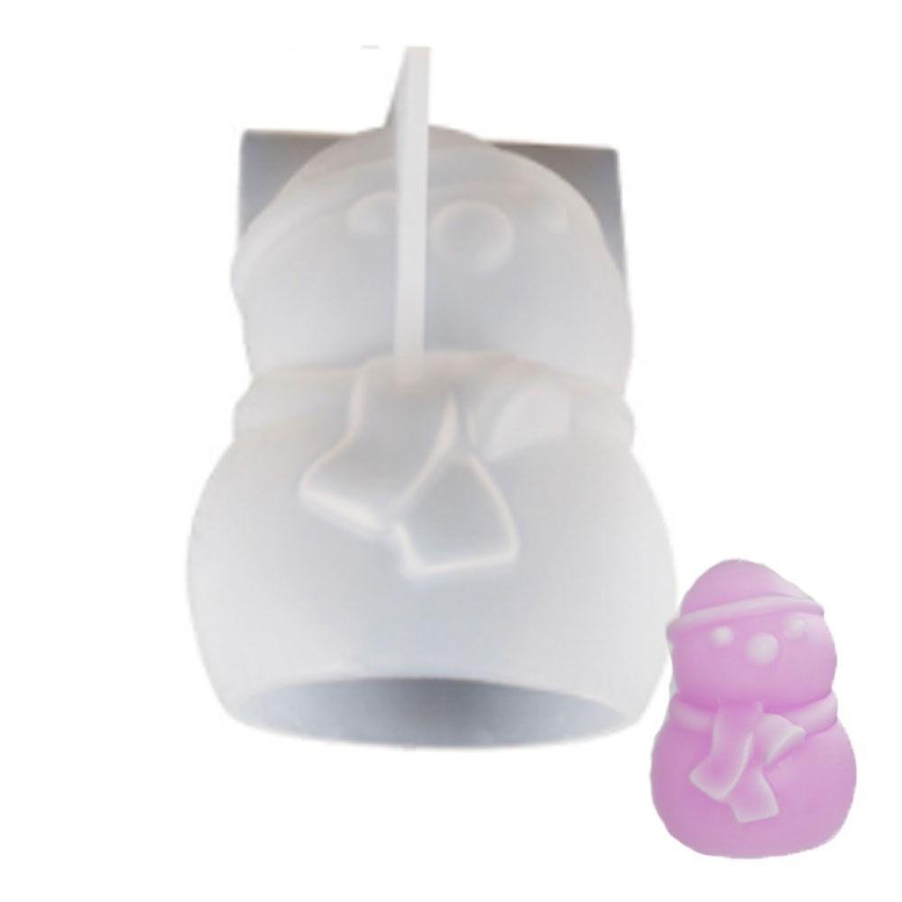 Silicone Elk Candle Mold Small Bell Christmas Candle Mold Aromatherapy Candle   Candle Making