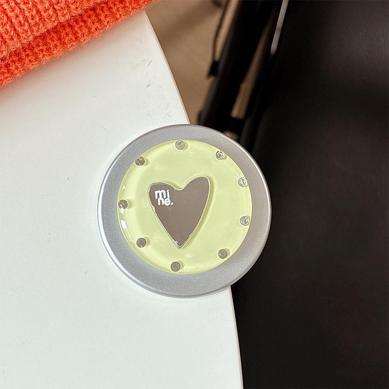 Bunter Liebe Herz Spiegel Handyhalter: Magsafe Magnetischer Aufkleber & Fingerring