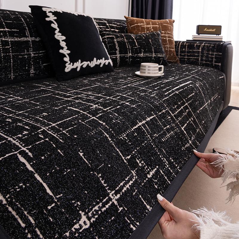 New Sofa Cushion, Universal In All Seasons, Non-Slip And Dirt-Resistant Seat Cushion, Cross-Border Chenille Sofa Cover Cover Cloth Towel