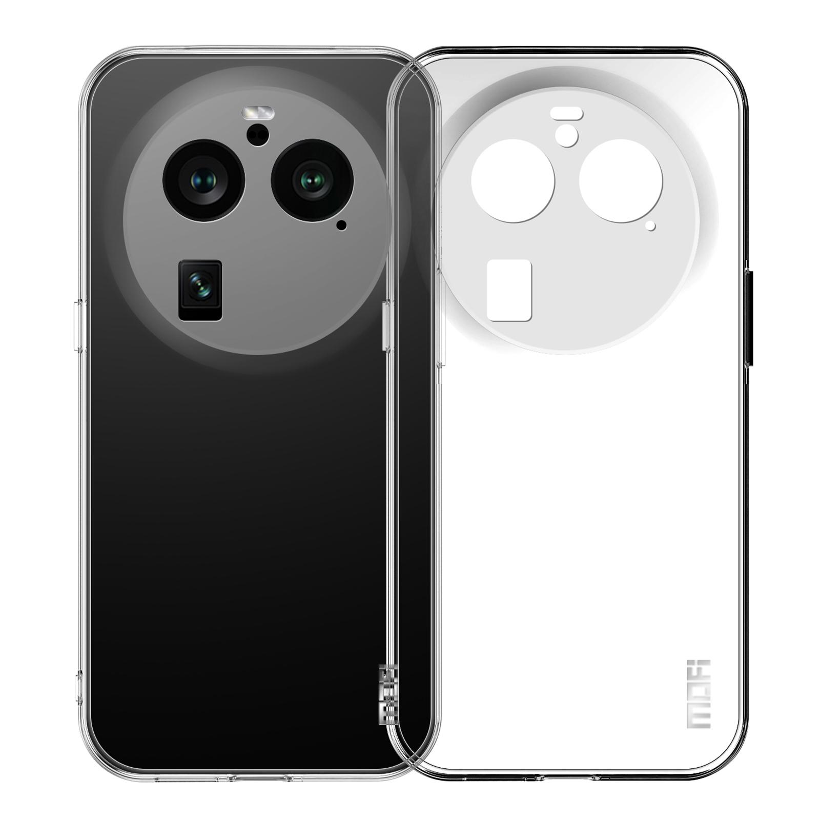 

MOFI For Oppo Find X6 Pro Transparent Phone Case Shockproof Anti-drop TPU Phone Cover A