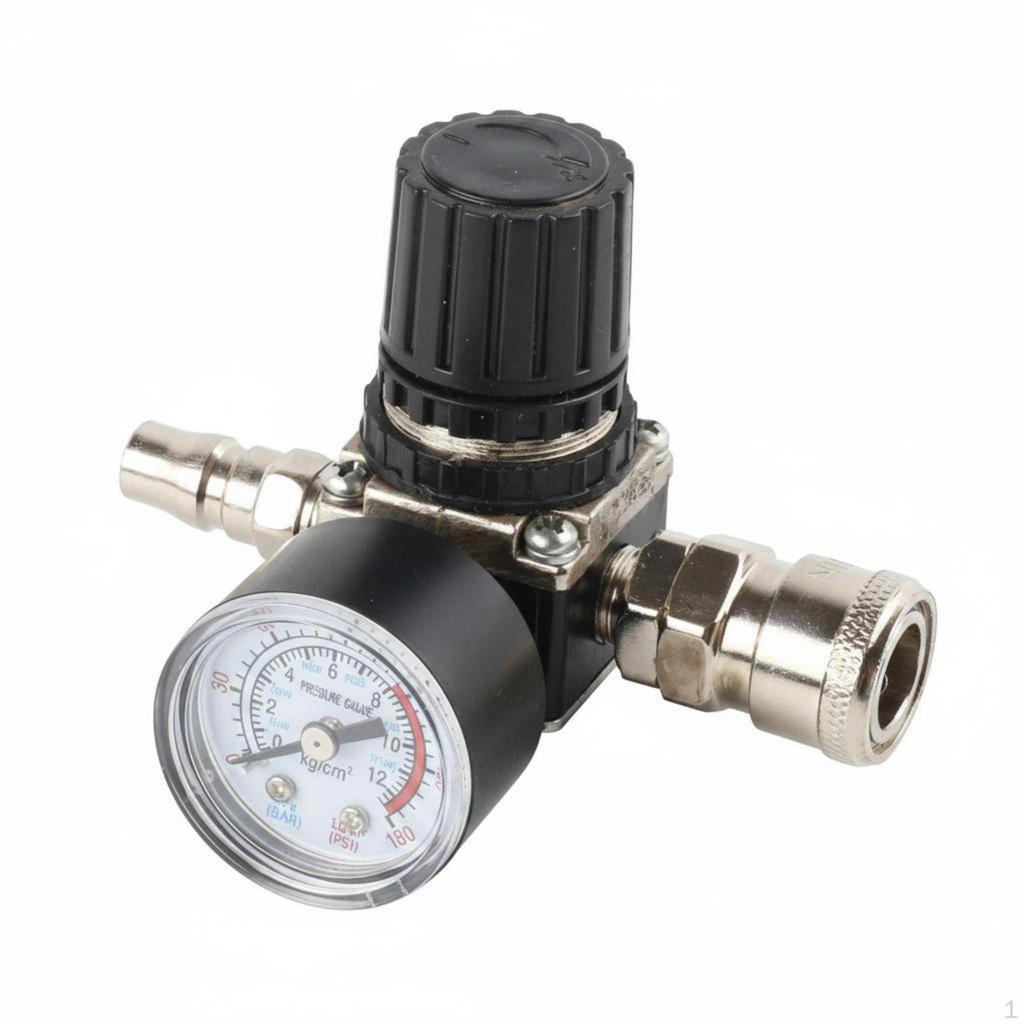 Luftkompressor Druckregler Schnellkupplungen Manometer Einfach zu installieren