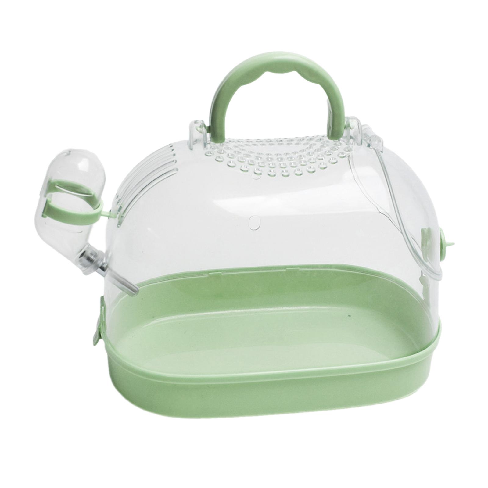 

Клетка для переноски хомяка, клетка для переноски хомяка, дорожная клетка для домашних животных, аксессуары для хомяков, клетка для морских свинок, клетка для домашних животных для хорьков зелёный