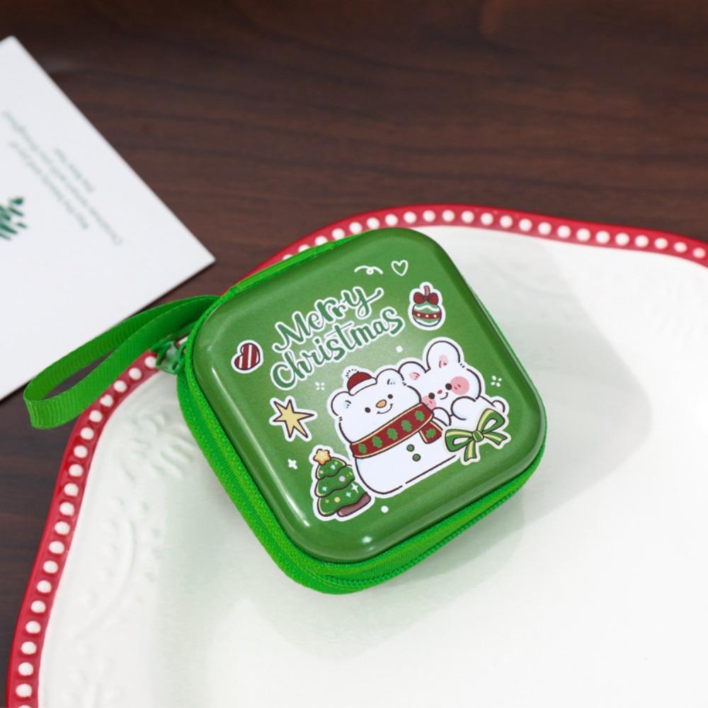 

Водонепроницаемый Рождественский кошелек для монет Медведь Рождественская сумка для наушников Рождественский кошелек Пара Style 4