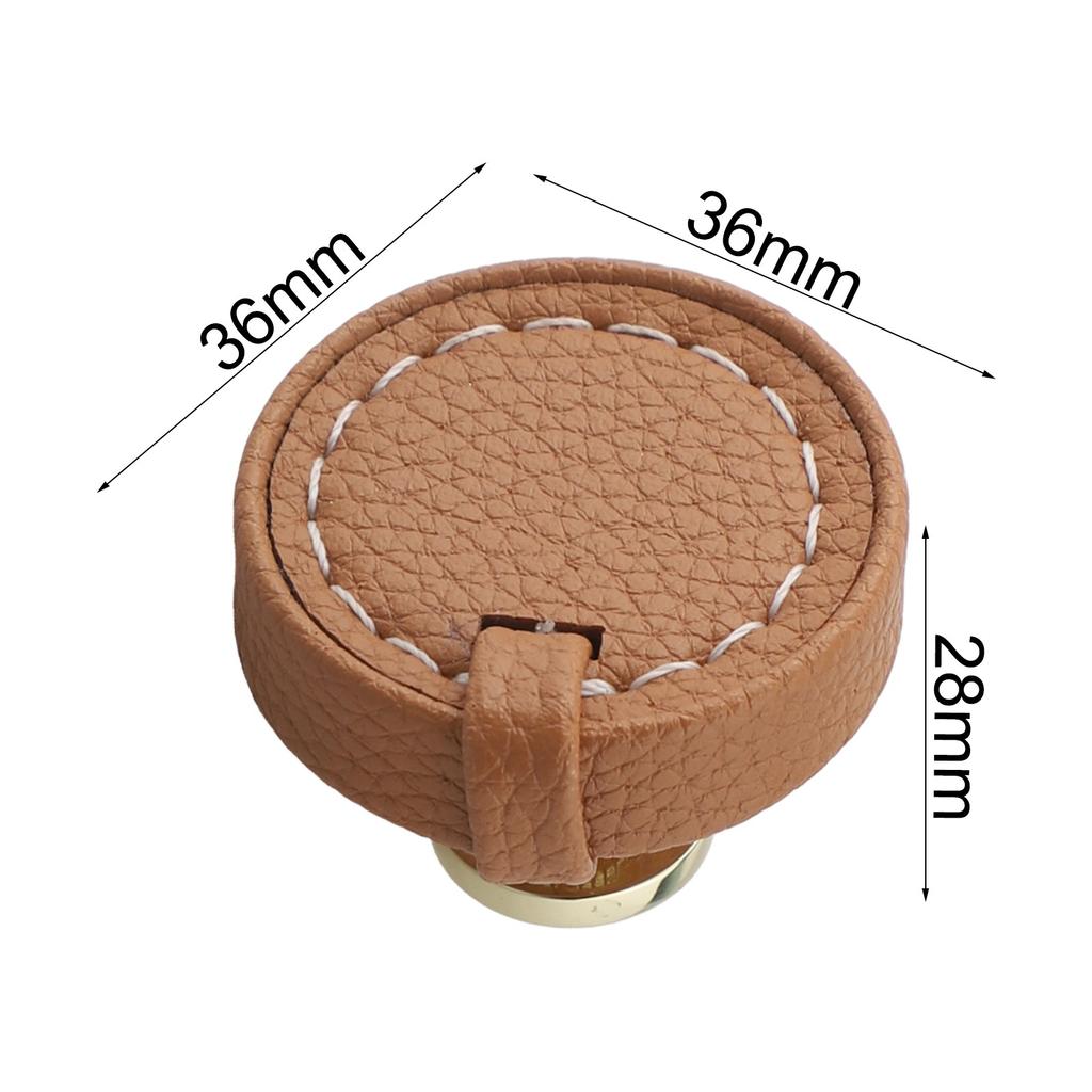 For Bathroom Drawers Leather Cabinet Knobs Leather Drawer Pulls Bathroom Decor Versatile Application Comfortable Grip