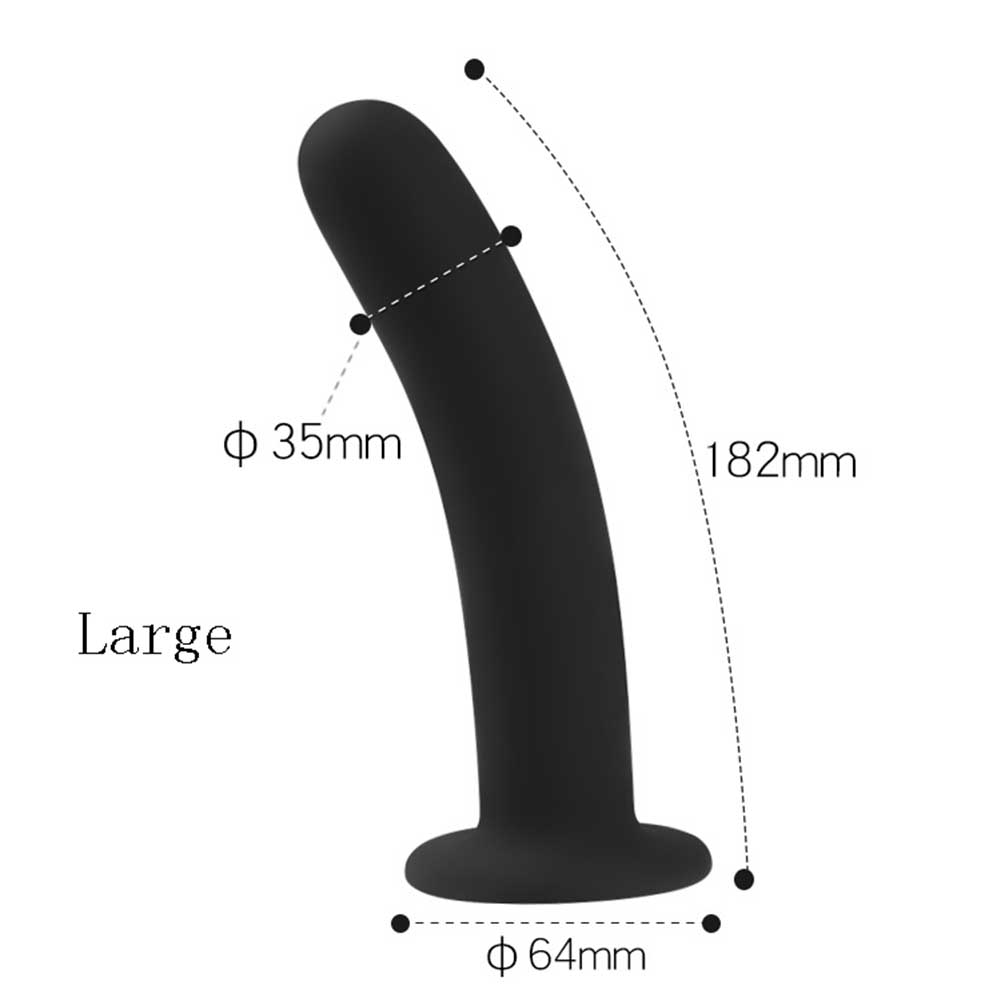 Silicone Butt Plug Dildo with Suction Cup Base Vaginal G-spot Anal Plug Sex Toys for Adults