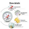 Hongqi Y-60Z Axial Pressure Gauge, 60mm Dial, 2.5 Accuracy