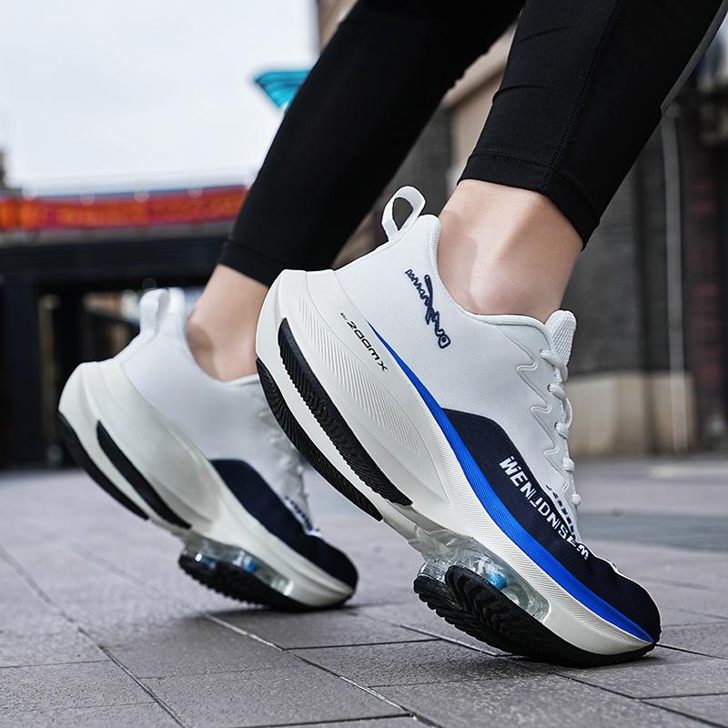 Men's shoes Four seasons breathable mesh double air cushion running shoes men, fashionable large size men