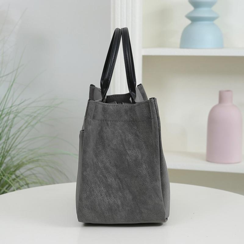 Cute Small Bear Printed Casual Versatile Large Capacity Tote Bag Travel Commuter Office Worker Lunch Bag