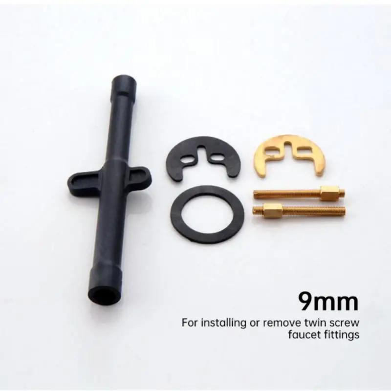 Plumbing Key Tap Wrench Flume Wrench Sink Faucet Socket Wrench Plumbing Tools Wrench Multifunctional