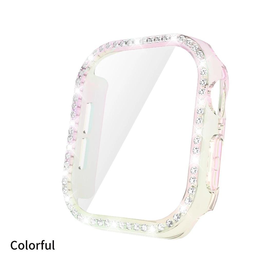 Bling Glass+Cover For Apple Watch 10 42mm 46mm Diamond Hard PC bumper+Screen Protector Case Iwatch Series 10 Accessories