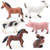 Eco-friendly Plastic Farm Animal Models Including Cattle And Pig For Playtime