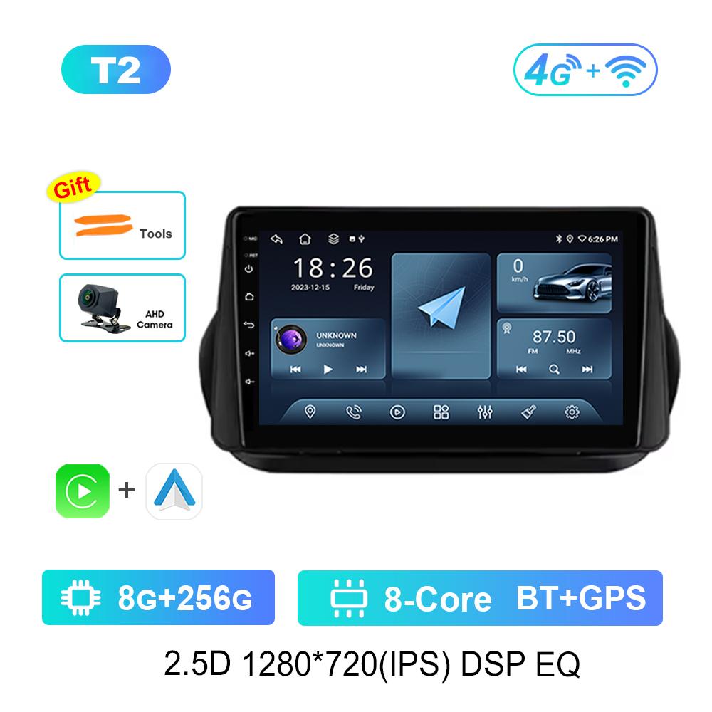 Android OS for Fiat Fiorino Qubo for Citroen Nemo for Peugeot Bipper 2008 - 2017 Carplay GPS Car Video Multimedia Player WiFi BT