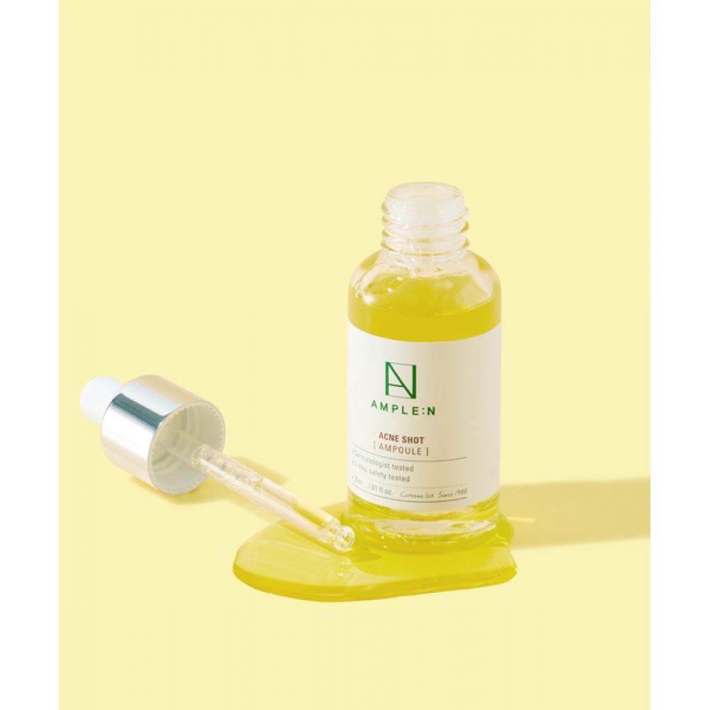Amplen Acne Shot Ampoule 30ml + Vc Shot Oxygen Peeling 3 Sheets