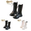 Children's Little Girl's Fashionable And Comfortable Leather Lace-up Boots