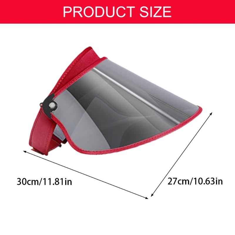 Women's Empty Top Wide Brimmed Colored Lens Sun Visors Hat for Summer Beach and Outdoor Activities