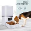6L Button WiFi Smart Camera APP Automatic Pet Feeder Time For Cats Dog Dry Food Bowl Video Dispenser With Night Vision Function