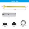2Pcs Stainless Steel Toilet Seat Bolts Kit Rust Resistant Toilet Seat Screws  Bathroom Toilet Repair