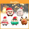 Adorável Brinquedo de Pelúcia Boneco de Papai Noel de Natal com Enchimento Macio de Algodão PP para Presentes de Crianças