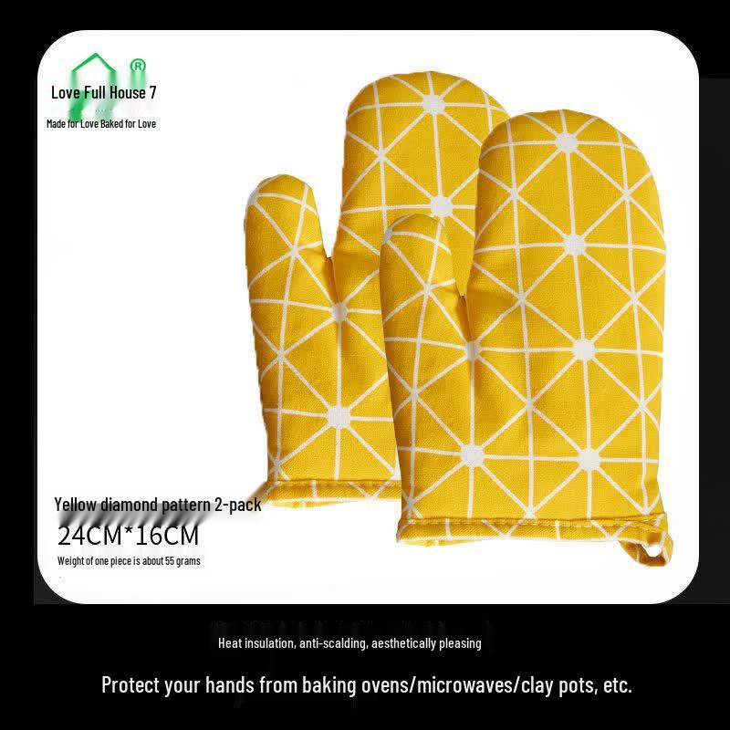 Heat-Resistant Leather Oven Mitt