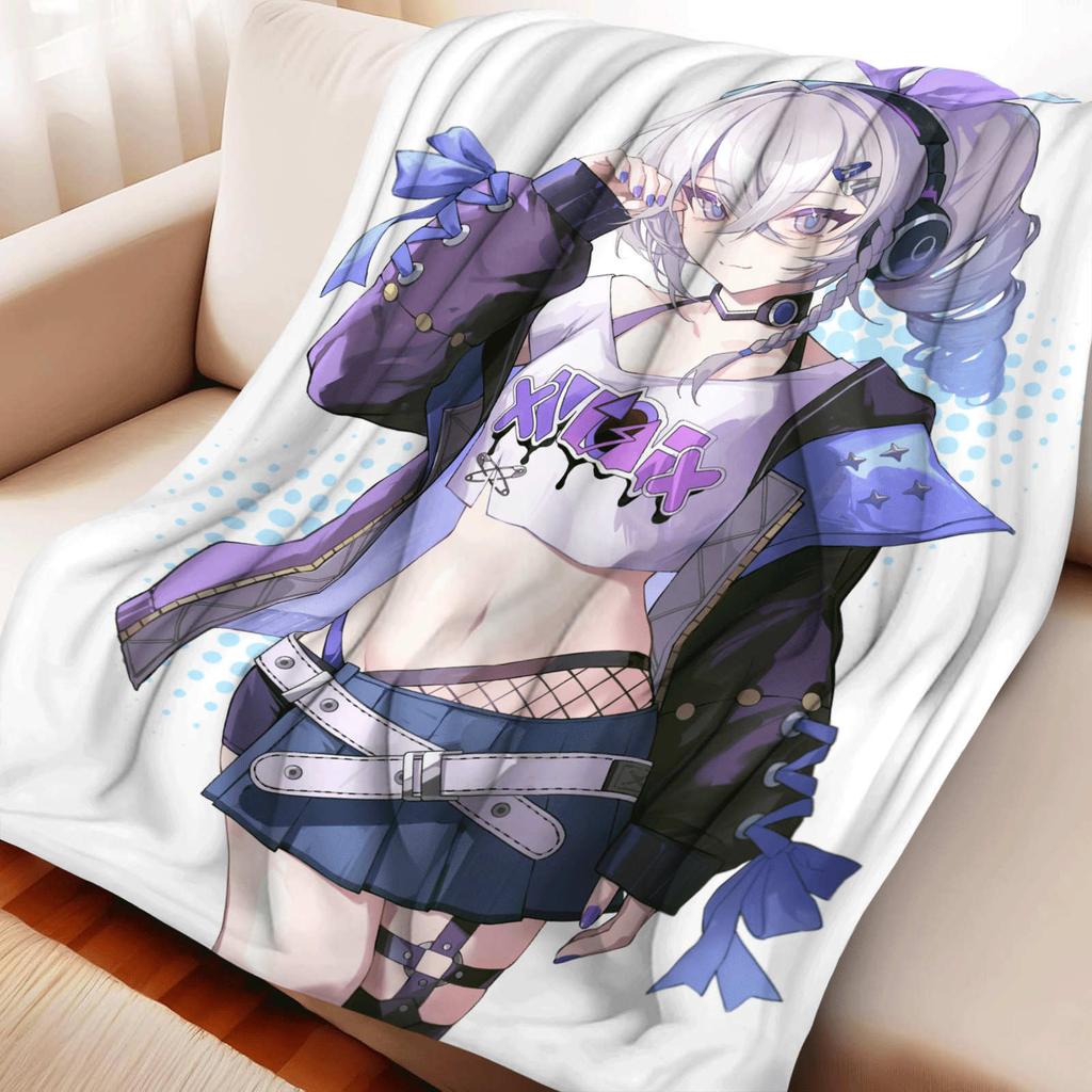 Cartoon Kitagawa Marin Furina Flannel Blanket Cover Warmth Soft Anime Blanket Multifunctional Decor Home Universal Blankets