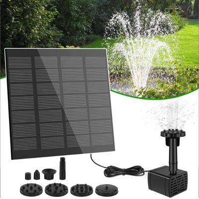 1,5W Panel Bürstenlose Solarpumpe für Wasser Monokristallines Silizium Geräuscharm Wasserfall Brunnen Teich Pumpen-Kit Werkzeug Garten Dekoration